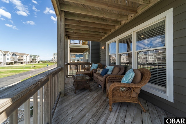11 Pelican Watch Way Unit A/Lot11, Southern Shores, NC 27949 - deck with a residential view
