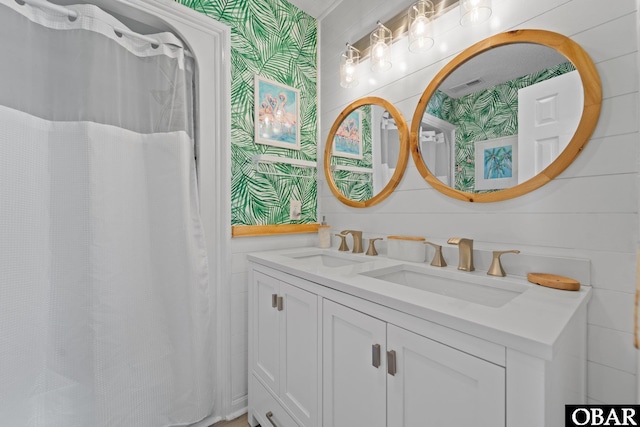 11 Pelican Watch Way Unit A/Lot11, Southern Shores, NC 27949 - full bathroom featuring double vanity