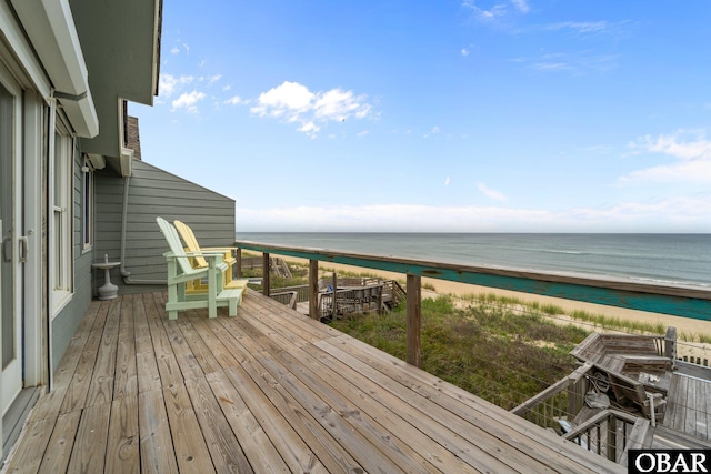 26 Pelican Watch Way Unit 2, Southern Shores, NC 27949 - wooden deck with view of water and beach