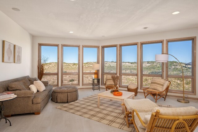 sunroom with plenty of natural light