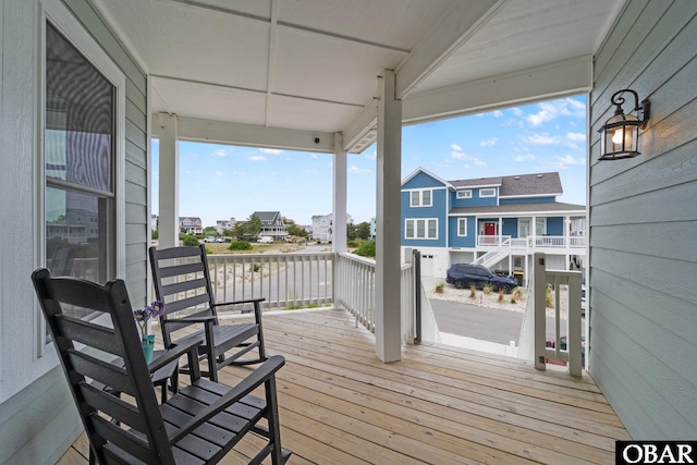 1207 Tail Wind Ct Lot 267, Corolla, NC 27927 - wooden deck with a residential view