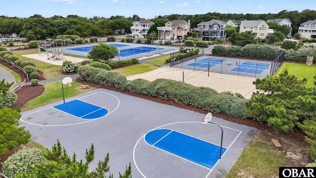 1207 Tail Wind Ct Lot 267, Corolla, NC 27927 - view of basketball court featuring community basketball court and a residential view
