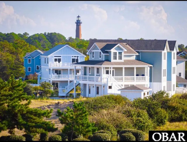 1207 Tail Wind Ct Lot 267, Corolla, NC 27927 - rear view of property with stairs