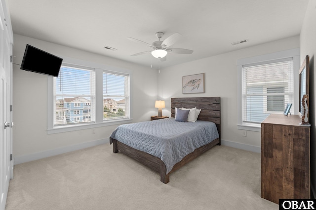 1207 Tail Wind Ct Lot 267, Corolla, NC 27927 - bedroom featuring carpet floors, baseboards, and a ceiling fan