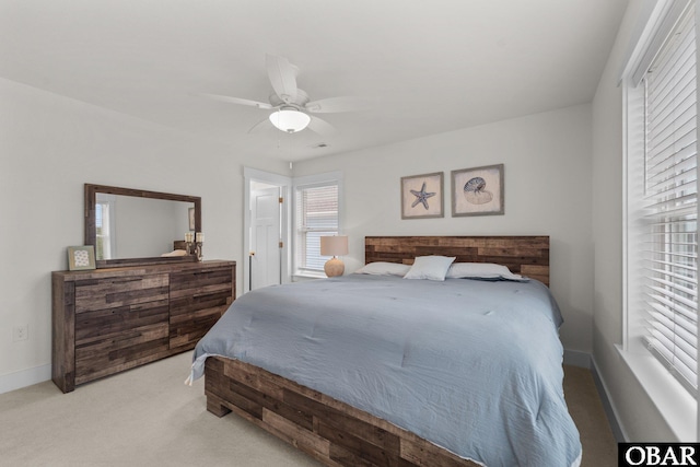 1207 Tail Wind Ct Lot 267, Corolla, NC 27927 - bedroom with carpet floors, a ceiling fan, and baseboards