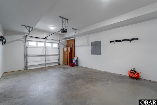 1207 Tail Wind Ct Lot 267, Corolla, NC 27927 - garage with electric panel and a garage door opener