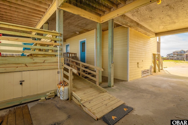 view of horse barn