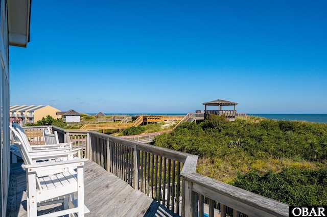 5001 S Virginia Dare Trl Lot 25, Nags Head, NC 27959 - balcony with a deck with water view