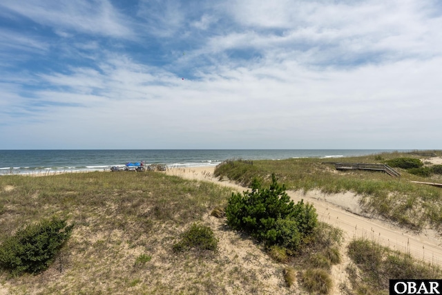 water view with a view of the beach