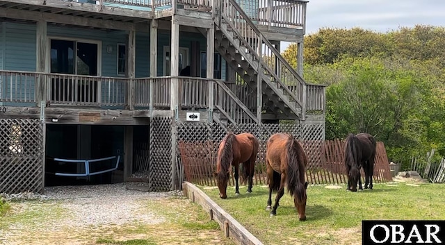 view of stable