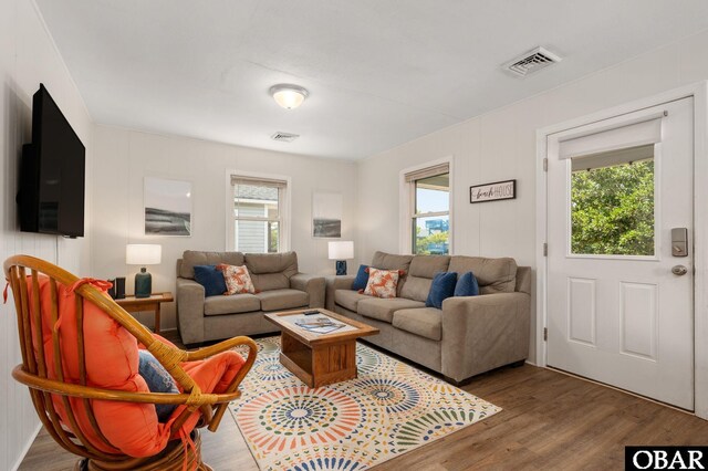 111 Carlow Ave Lot 18, Kill Devil Hills, NC 27948 - living room featuring plenty of natural light and wood finished floors