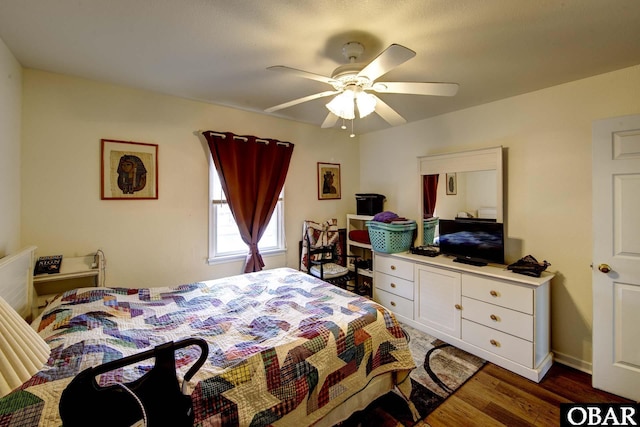 50059 Blackbeards Ct Lot # 166, Frisco, NC 27936 - bedroom with wood finished floors and ceiling fan