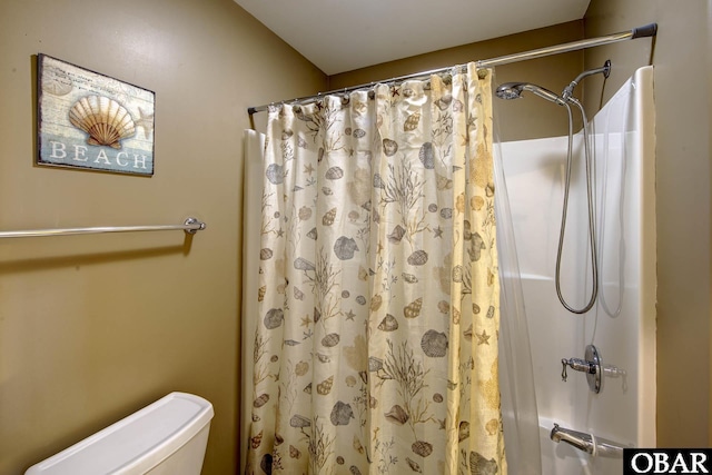 50059 Blackbeards Ct Lot # 166, Frisco, NC 27936 - bathroom with curtained shower