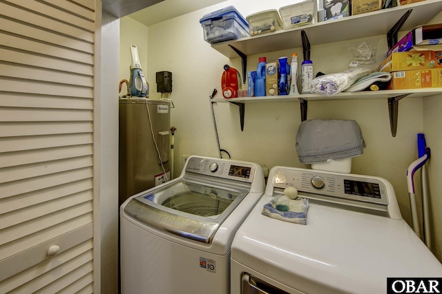 50059 Blackbeards Ct Lot # 166, Frisco, NC 27936 - washroom featuring separate washer and dryer and water heater