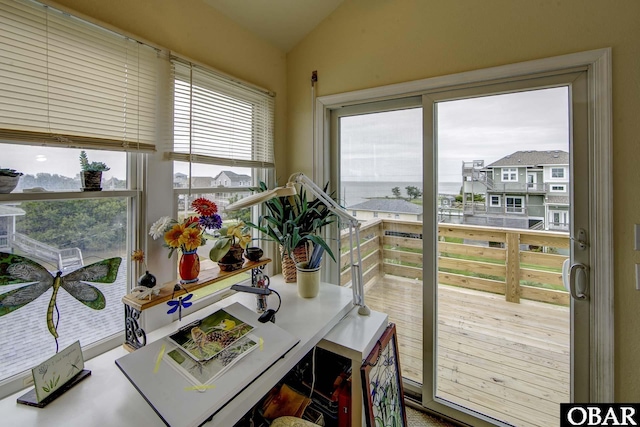 50059 Blackbeards Ct Lot # 166, Frisco, NC 27936 - sunroom / solarium featuring lofted ceiling