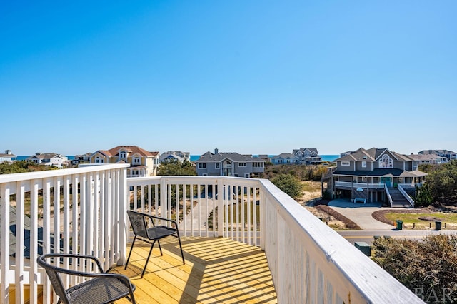 deck featuring a residential view