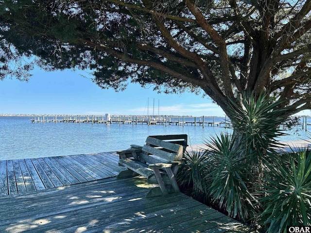 202 Dartmoor Ave Unit 202-C, Manteo, NC 27954 - view of dock with a water view