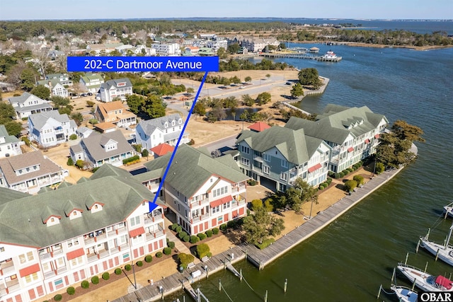 202 Dartmoor Ave Unit 202-C, Manteo, NC 27954 - bird's eye view of a nearby body of water