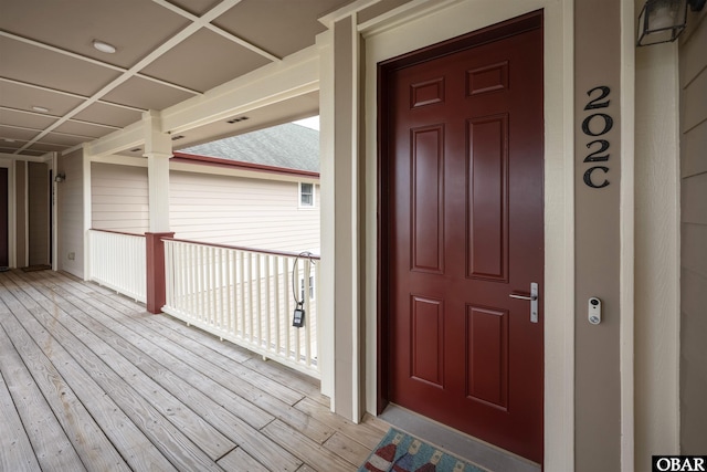 202 Dartmoor Ave Unit 202-C, Manteo, NC 27954 - doorway to property featuring a balcony