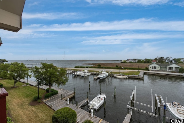 202 Dartmoor Ave Unit 202-C, Manteo, NC 27954 - dock featuring a water view and boat lift