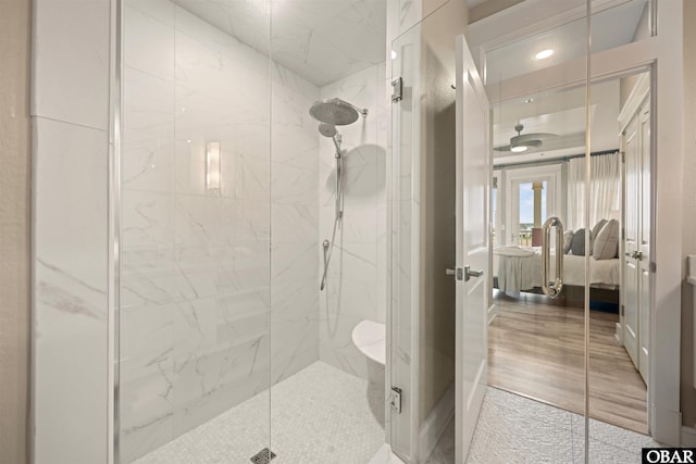 202 Dartmoor Ave Unit 202-C, Manteo, NC 27954 - ensuite bathroom with a marble finish shower
