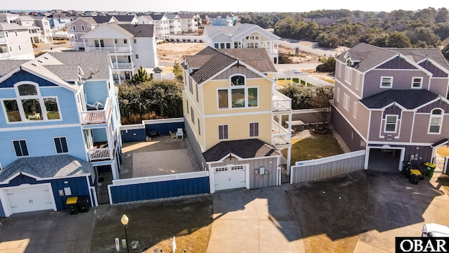 drone / aerial view featuring a residential view