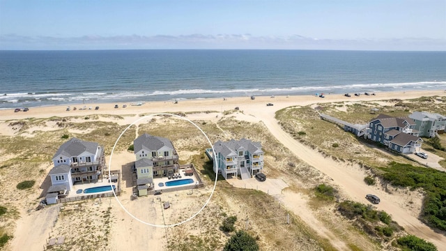 2103 Sandfiddler Rd Lot # 25, Corolla, NC 27927 - drone / aerial view of waterfront with a beach