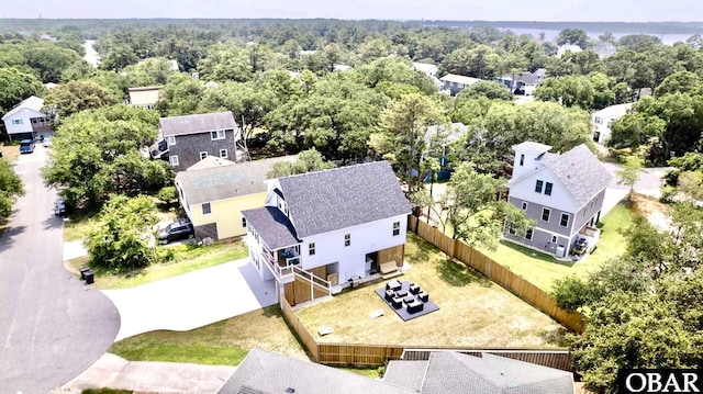 birds eye view of property featuring a residential view