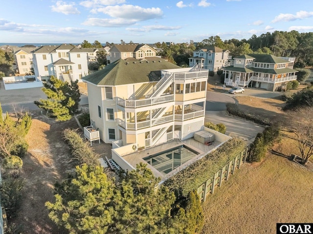 birds eye view of property featuring a residential view