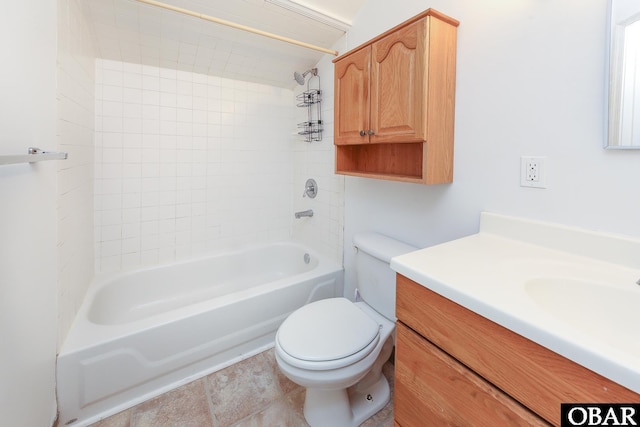5707 Caratoke Hwy, Poplar Branch, NC 27965 - full bath with vanity, washtub / shower combination, and toilet