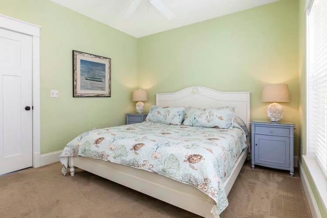 1905 S Virginia Dare Trl Lot E 3, Kill Devil Hills, NC 27948 - carpeted bedroom featuring baseboards and a ceiling fan