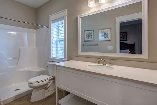 1905 S Virginia Dare Trl Lot E 3, Kill Devil Hills, NC 27948 - full bathroom featuring vanity, walk in shower, and toilet