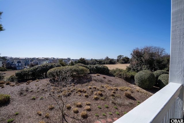 view of local wilderness featuring a residential view