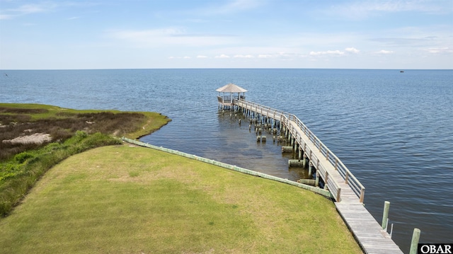 27197 Black Dog Ln Lot 9, Salvo, NC 27972 - dock featuring a water view