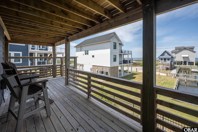 27197 Black Dog Ln Lot 9, Salvo, NC 27972 - deck featuring a water view