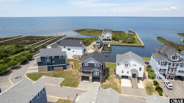 27197 Black Dog Ln Lot 9, Salvo, NC 27972 - aerial perspective of suburban area with a nearby body of water