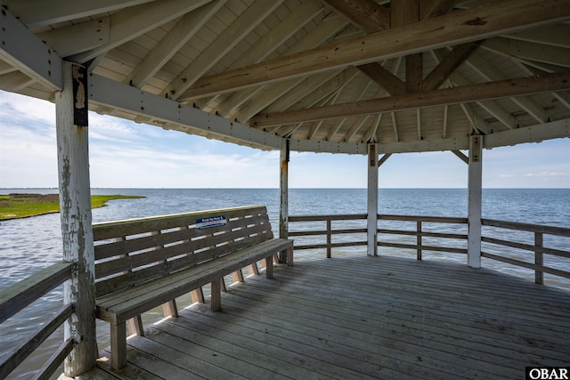 27197 Black Dog Ln Lot 9, Salvo, NC 27972 - dock area with a water view