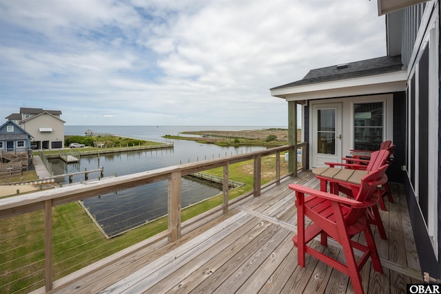 27197 Black Dog Ln Lot 9, Salvo, NC 27972 - deck with a water view