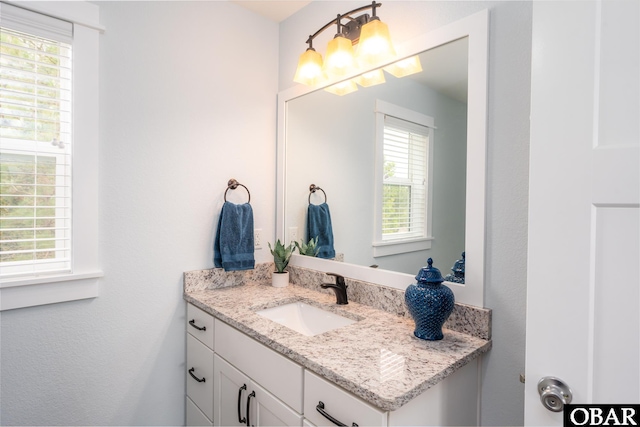 bathroom featuring vanity