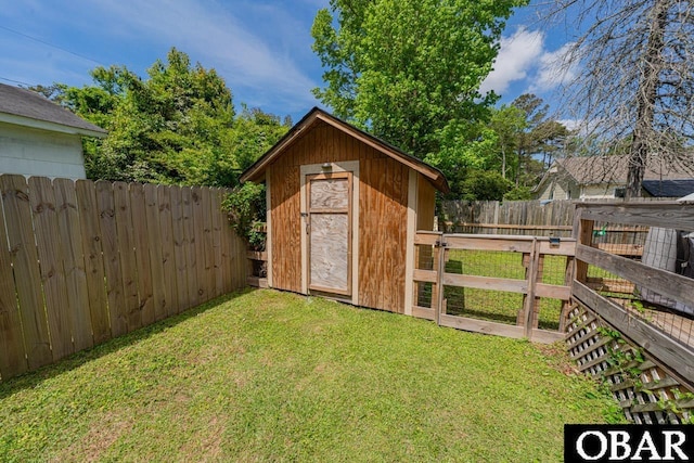 807 S St Lot 11, Manteo, NC 27954 - view of shed with a fenced backyard