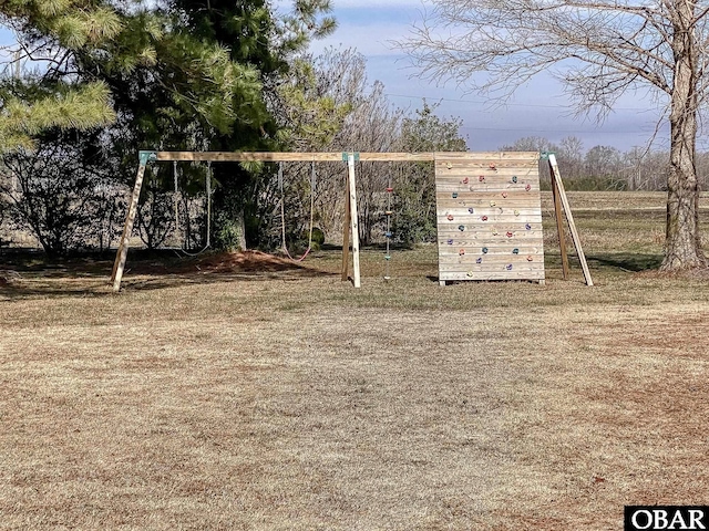 view of jungle gym