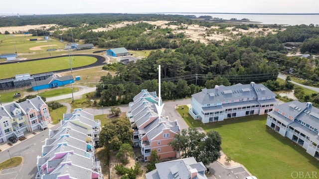 aerial view featuring a residential view