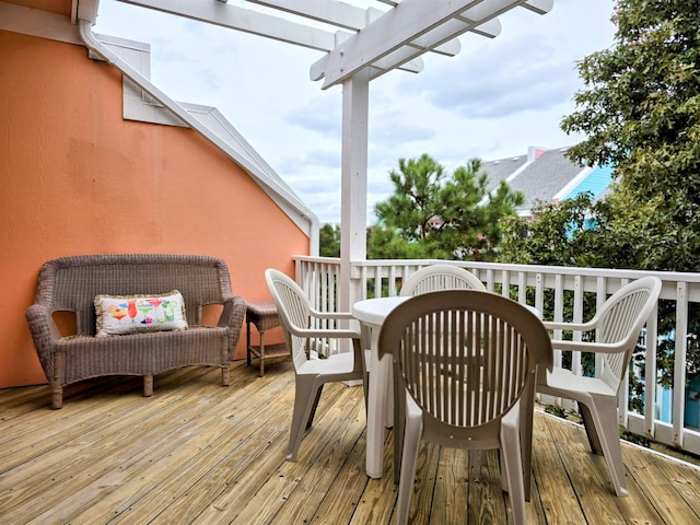 1111 Cambridge Rd Unit 308B, Kill Devil Hills, NC 27948 - deck with a pergola