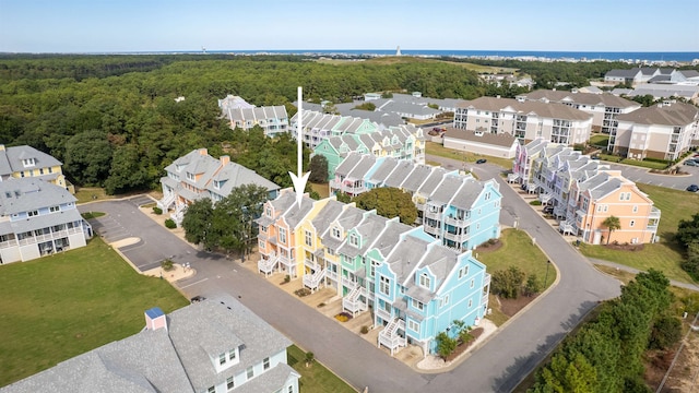 1111 Cambridge Rd Unit 308B, Kill Devil Hills, NC 27948 - aerial perspective of suburban area with a forest