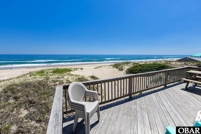 8415 S Old Oregon Inlet Rd Lot, Lot, Nags Head, NC 27959 - deck with view of water and beach