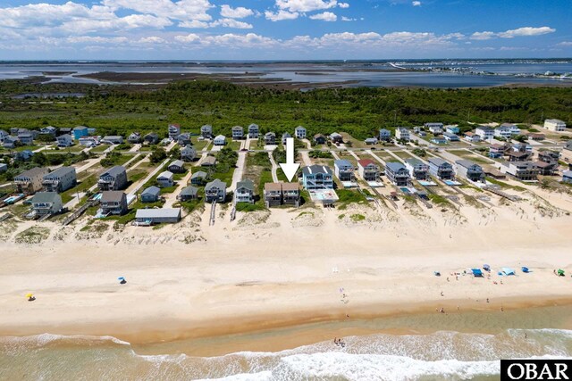 8415 S Old Oregon Inlet Rd Lot, Lot, Nags Head, NC 27959 - aerial perspective of suburban area featuring waterfront with a beach