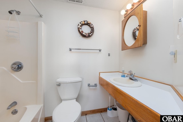 8415 S Old Oregon Inlet Rd Lot, Lot, Nags Head, NC 27959 - full bath featuring a sink, tile patterned flooring, shower / bathtub combination, baseboards, and toilet