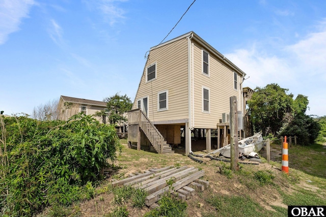 118 W Soundside Rd Lot Pt7, Nags Head, NC 27959 - back of house with stairway