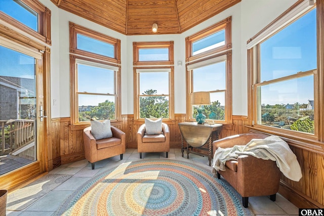 view of sunroom