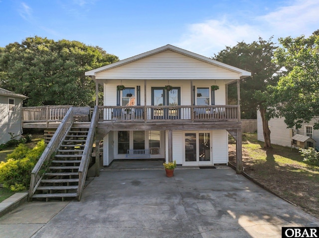 2908 S Meekins Ave Lot 9, Nags Head, NC 27959 - back of property featuring stairs and a patio area